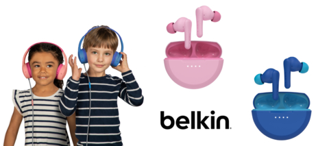 Belkin’s SoundForm系列有多种儿童产品可供选择，集时尚、安全和舒适于一身（照片：美国商业资讯） 