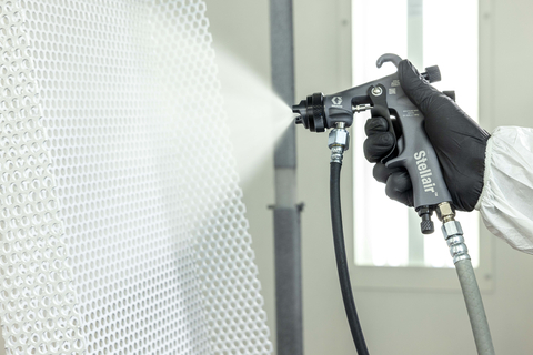 Stellair™ air spray guns deliver stellar spray performance that produces top quality atomization with air caps and models made for specific applications. (Photo: Business Wire)