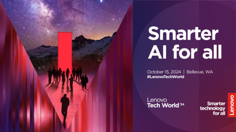 AI的下一步發展是什麼？ 請參加2024年10月15日的#LenovoTechWorld大會，聆聽頂尖產業領導者共同探討讓AI創新惠及每一個人的未來。瞭解更多資訊：https://lnv.gy/3ZxcPr5（圖片：美國商業資訊）