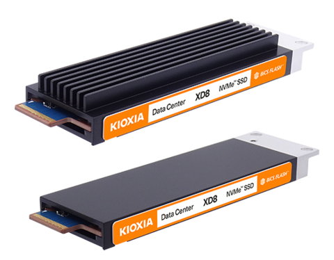 适用于云端和超大规模环境的KIOXIA XD8系列PCIe 5.0 NVMe EDSFF E1.S SSD（照片：美国商业资讯） 