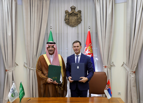 H.E. Sultan Al-Marshad, CEO of the SFD, and H.E. Siniša Mali, Serbia’s Deputy Prime Minister and Minister of Finance (Photo: AETOSWire)