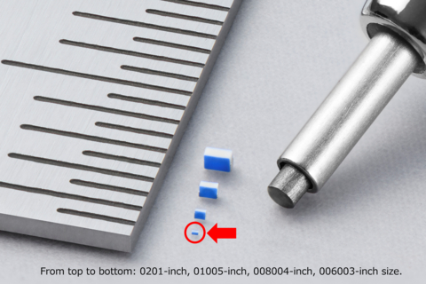 【株式会社村田制作所】 World’s Smallest Class 006003 Size (0.16 mm x 0.08 mm) Chip Inductor (照片：美国商业资讯)