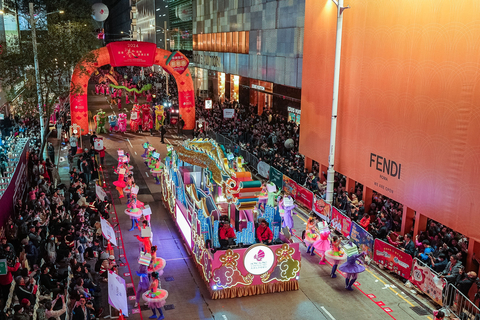 Chinese New Year Night Parade on the first day of CNY (Stock photo, credit: Hong Kong Tourism Board)