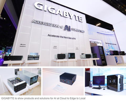 GIGABYTE to show products and solutions for AI at Cloud to Edge to Local (Photo: Business Wire)