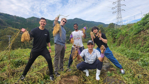 Top Bartenders Exploring Sweet Potato Farm