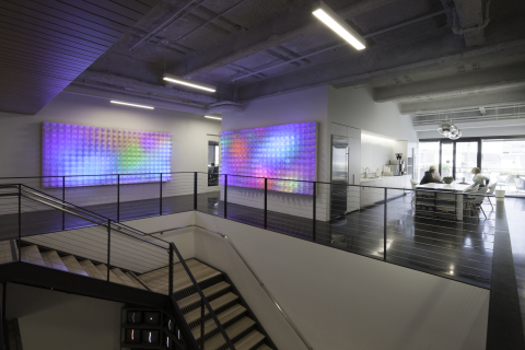 Art Installation from NYC-based Studio Studio at the new headquarters of Dolby Laboratories in San Francisco. (Photo: Business Wire) 