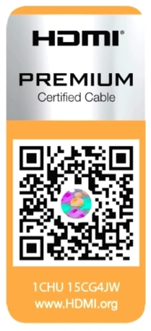 Premium HDMI Cable Certification Program Label (Graphic: Business Wire)